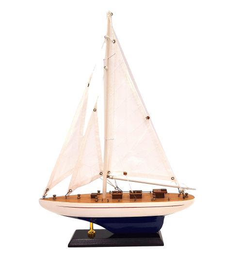 Modèle de yacht en bois Hauteur 42cm – M1