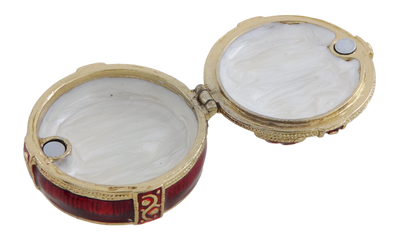 Petite boîte cadeau exclusive en métal avec cristaux - B0118-08
