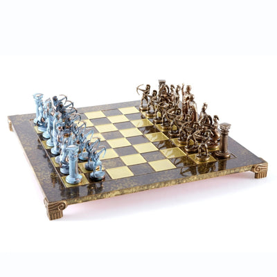 Échecs en laiton Archers grand format 44x44cm - cadeau de luxe - S10BBRO