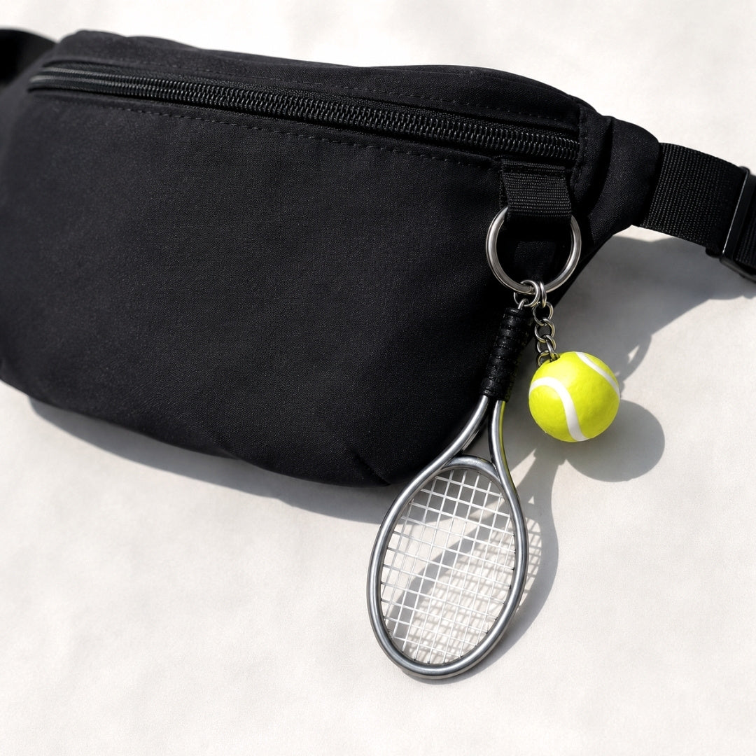 Porte-clés sportif raquette de tennis – Cadeau pour joueur de tennis - TRK-004