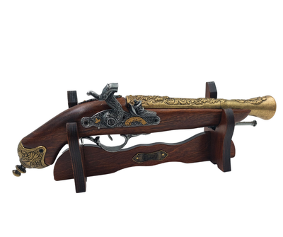 Pistolet à percussion sur support - réplique XVIIIe siècle – 154S