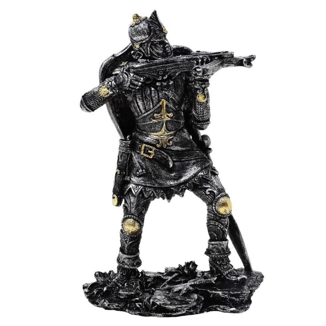 Figurine chevalier médiéval avec arbalète 20cm arbalétrier - Cadeau rétro - MC-23151