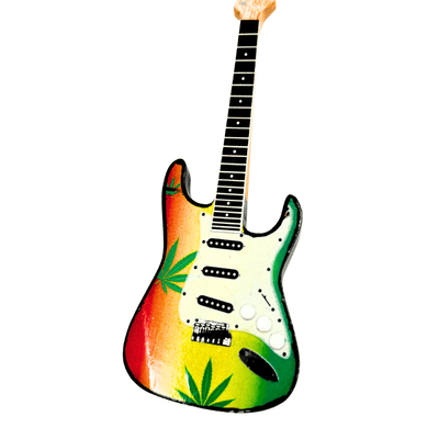 Porte-clés guitare dans le style de Bob Marley, gadget reggae - EGK-0641