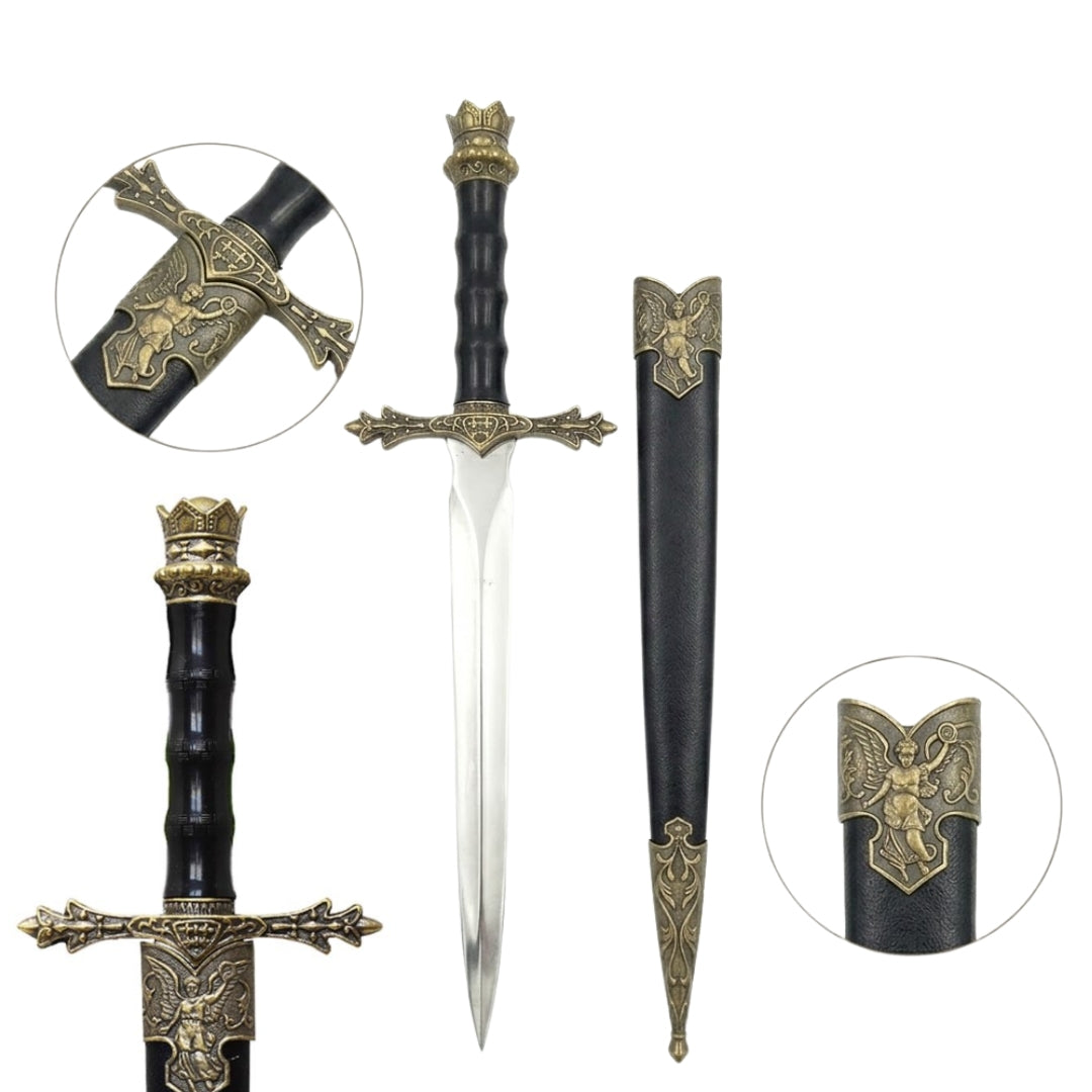 Dague de chevalier 34cm réplique décorative - SW-075
