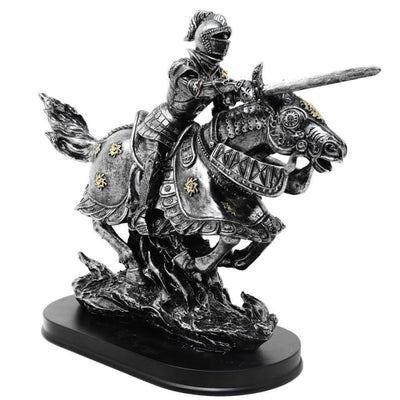 Figurka Rycerz na Koniu 31cm – polyresin ręcznie malowana – MC-23152