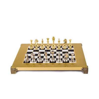 Échecs exclusifs en laiton 28x28cm - Staunton - S32BLA