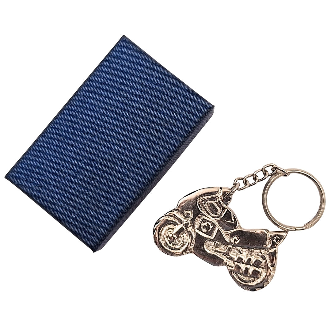Metalen sleutelhanger motorfiets in elegante doos – Geschenk voor een motorrijder - MT203A