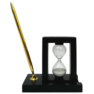 Decoratieve Bureauset met Zandloper 3 minuten en Pennenhouder – 121W