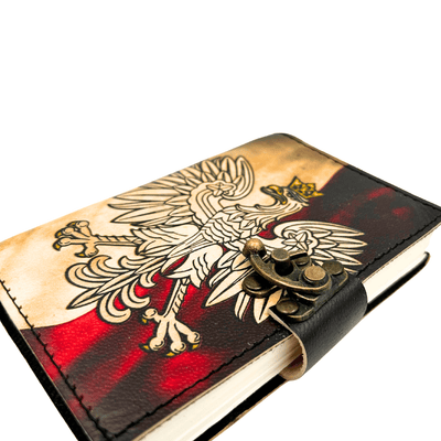 Ledernotizbuch Tagebuch Polnischer Adler patriotisch - 200 Seiten - AH13
