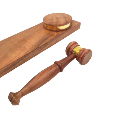 Marteau de juge - porte-stylos - cadeau pour avocat – DNU-023
