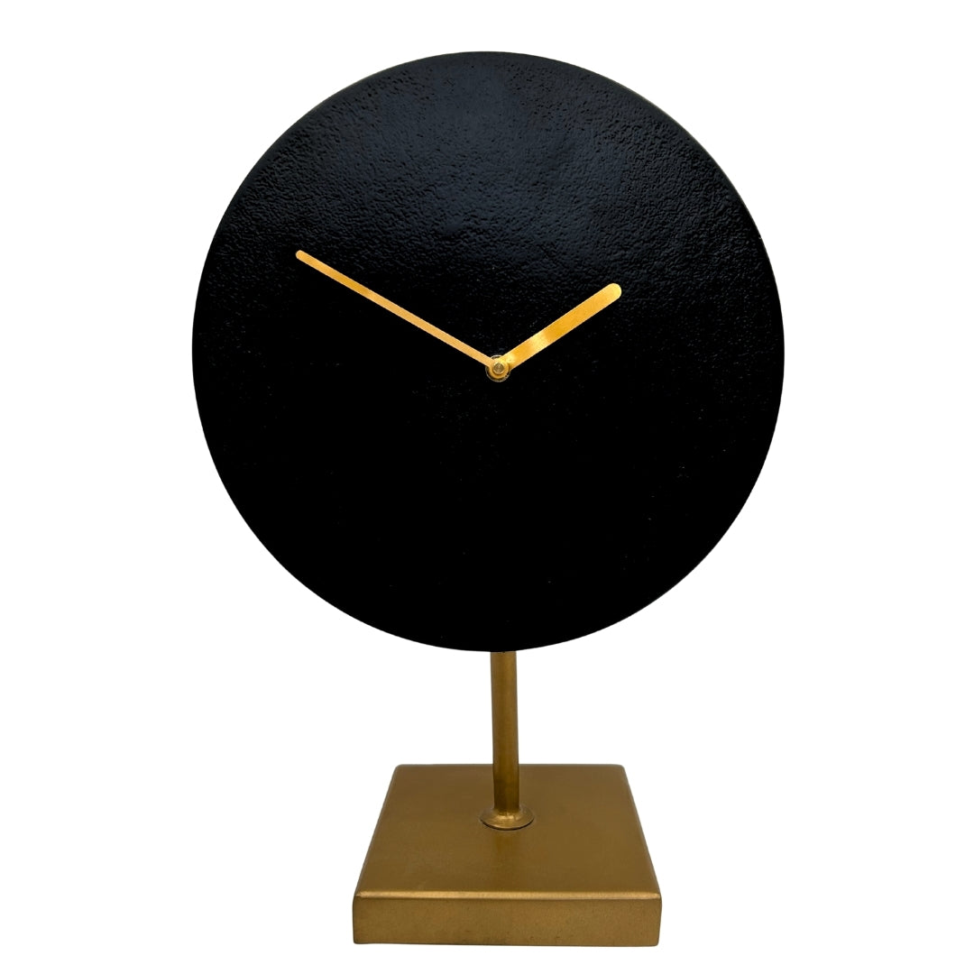 Elegante ronde metalen klok - 4122