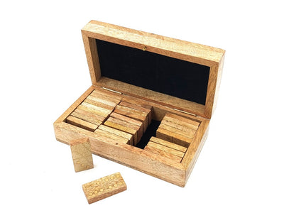 Drewniane Domino w Pudełku z Drewna Mango
 - BR157
