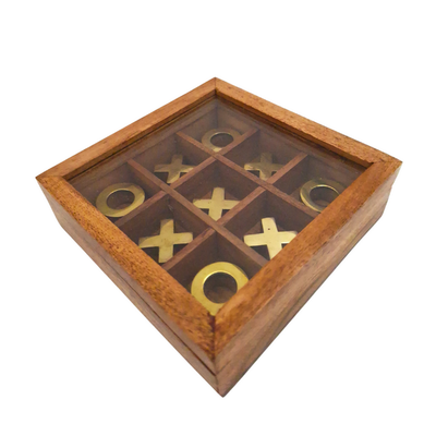 Tic-Tac-Toe in Schachtel mit Glasdeckel - DNU-004