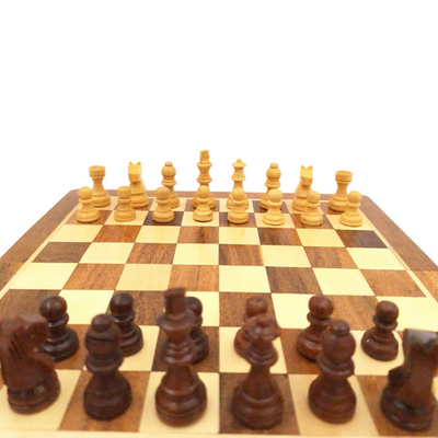 Échecs en bois magnétiques 25x25cm - DNU-026