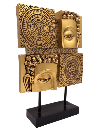 Figurine mandala bouddhiste - 4 éléments - 43715