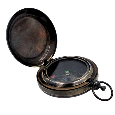 Boussole de randonnée rétro – Laiton – Finition antique - NC2884
