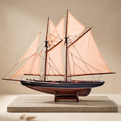 Maquette de goélette Bluenose - décoration marine 78 cm – 518