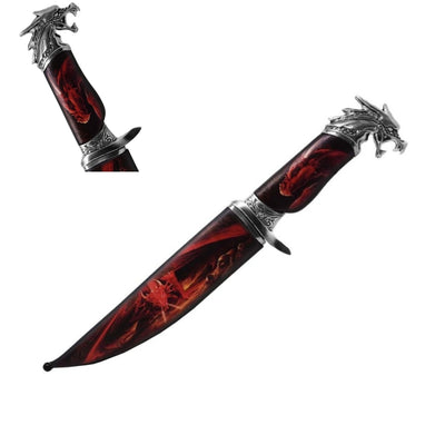 Dague décorative en acier - Poignée dragon - SW-189