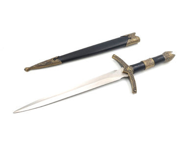 Dekorativer Ritterdolch aus Stahl - Replik - SW-178