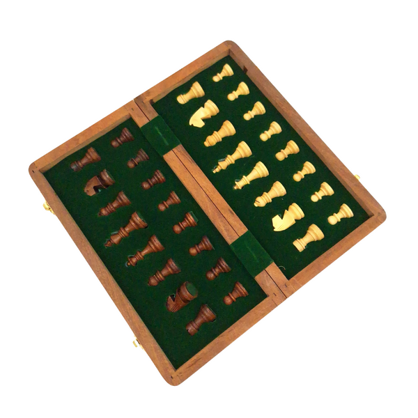 Échecs en bois magnétiques 25x25cm - DNU-026