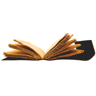 Retro leren notitieboek met steen en maanfasen – 200 pagina's 150 GSM – H076