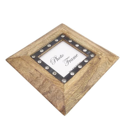 Houten fotolijst 30071 - fotoformaat 10x10cm
