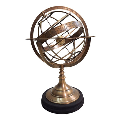 Grand astrolabe en laiton – Décoration de cabinet - AML141A