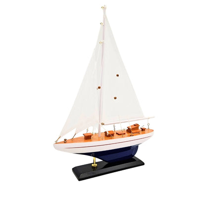 Modèle de yacht en bois Hauteur 42cm – M1
