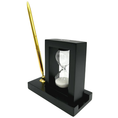 Decoratieve Bureauset met Zandloper 3 minuten en Pennenhouder – 121W