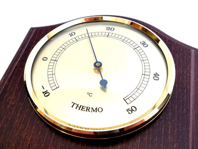 Station météo Fischer - baromètre hygromètre thermomètre - laiton bois - 9176-22