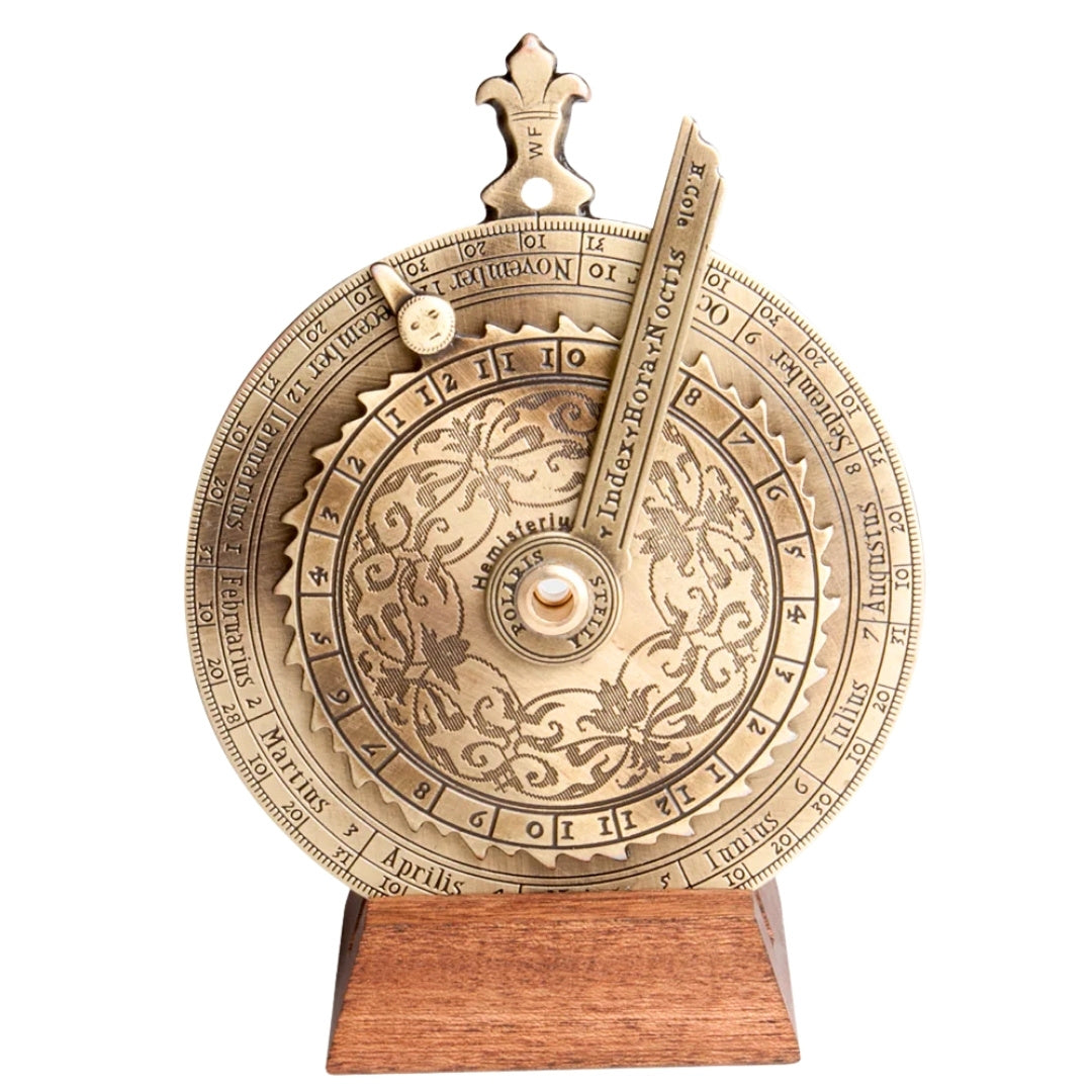 Horloge stellaire nocturlabe, calculateur mécanique des marées Abacus - H31