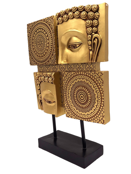 Figurine mandala bouddhiste - 4 éléments - 43715