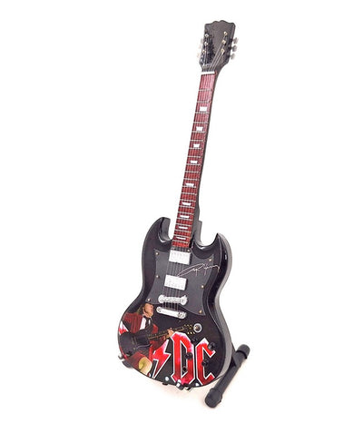 Mini guitare - 24,5 cm – dans le style d’Angus Young – MGT-8518