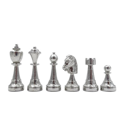 Grand jeu d’échecs exclusif Italfama en métal doré 53x53 cm – N137