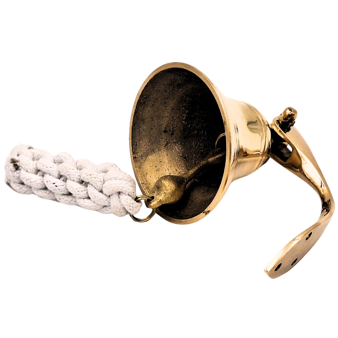 Cloche de navire en laiton diamètre 7,5 cm - décoration marine - HB34/3