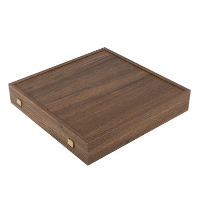 Échiquier métallique exclusif – Plateau d’échecs en laiton 44 x 44cm – Moyen Âge – S12CBLU