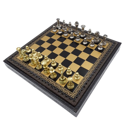 Échecs exclusifs en laiton Italfama 28x28 cm – N001