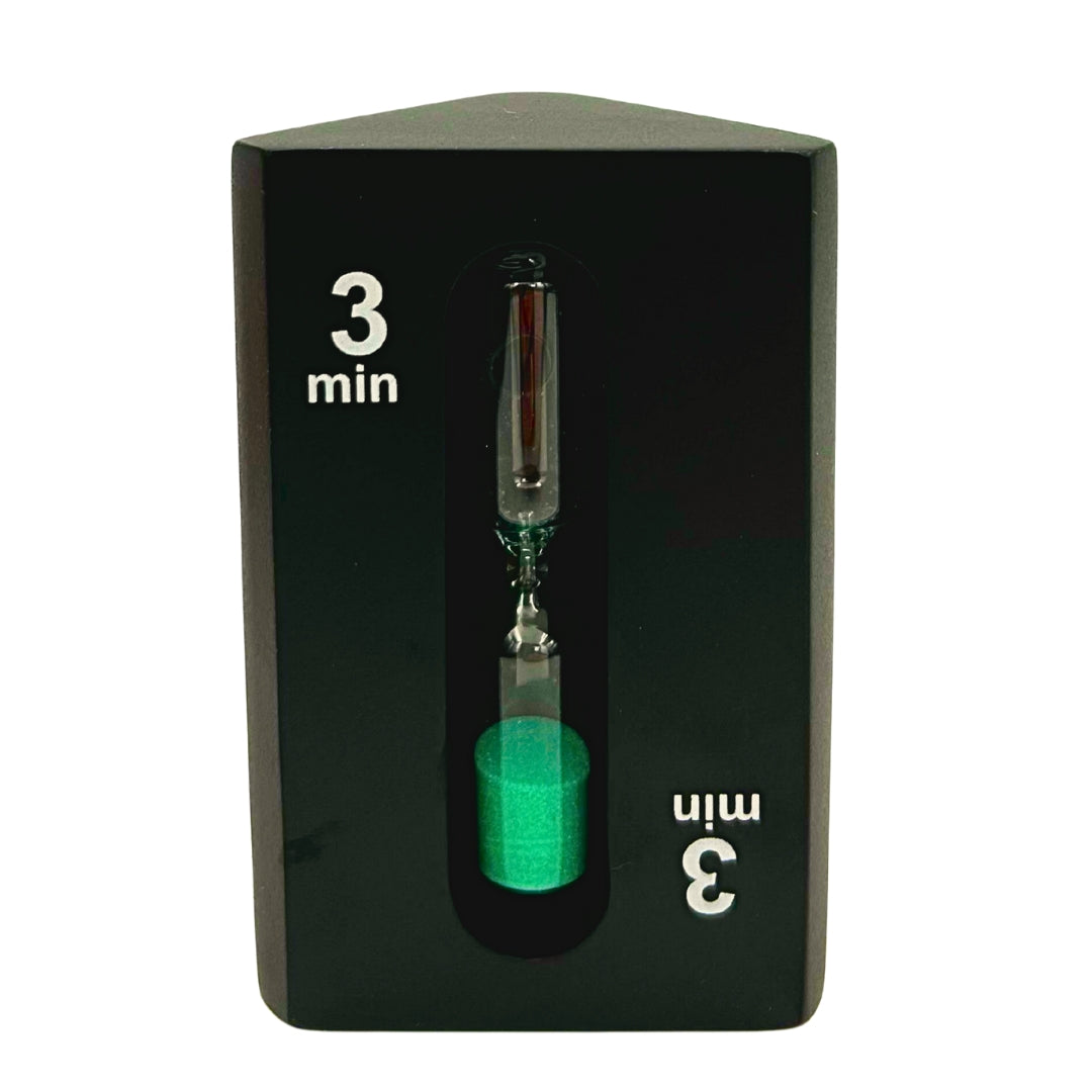 1-3-5 Minute Three-Sided Black Hourglass - Ideal for Board Games - STW6