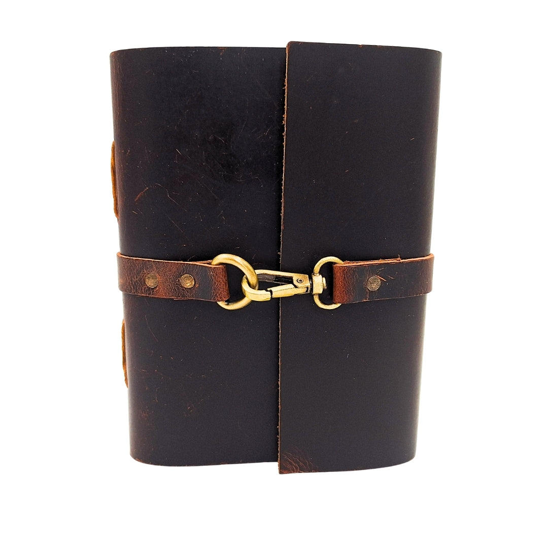 Élégant carnet en cuir rétro 200 pages vintage - AH06