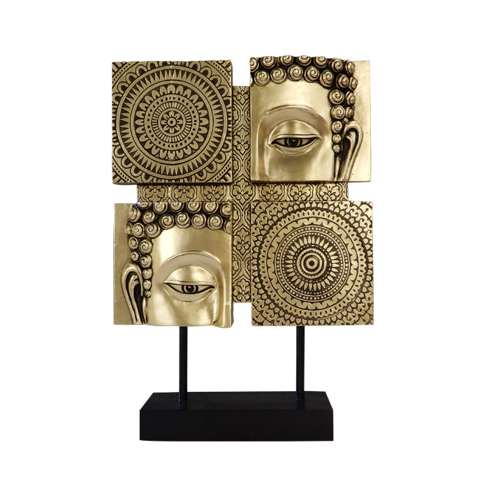Figurine mandala bouddhiste - 4 éléments - 43715