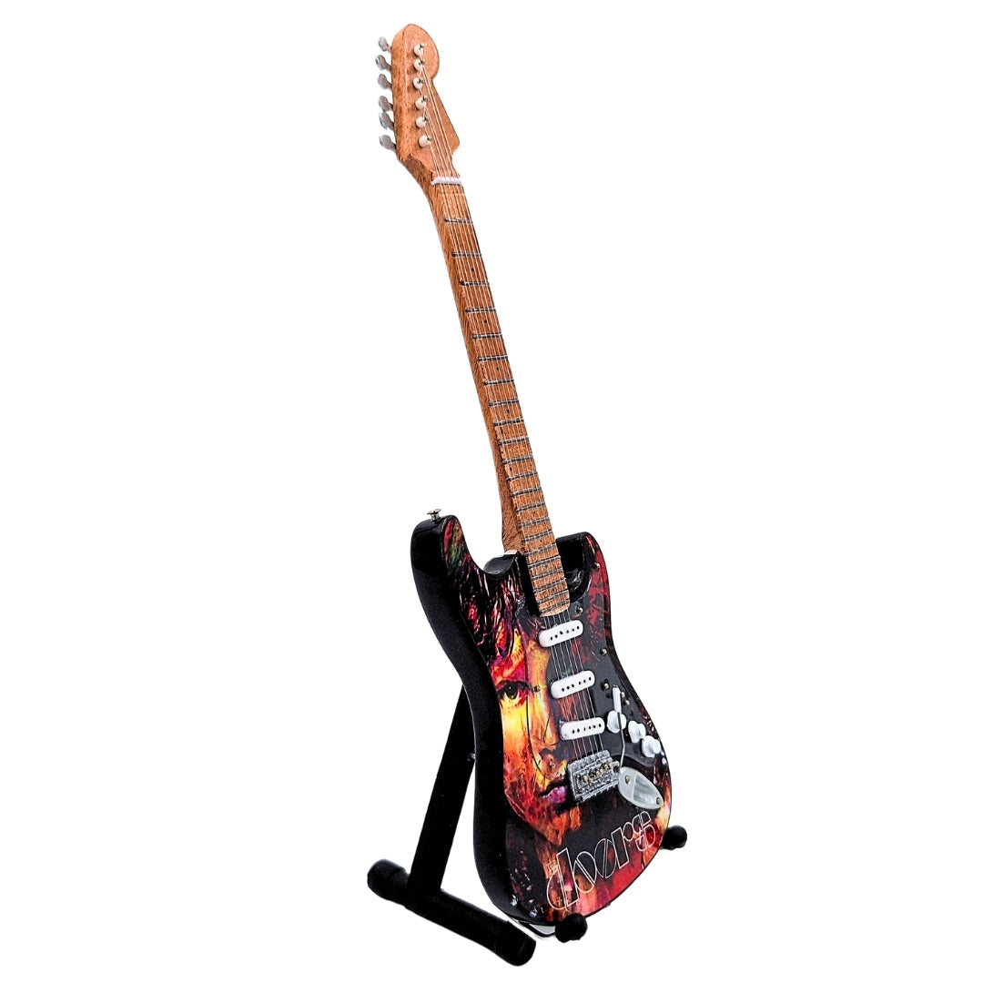 Mini-guitare Jim Morrison The Doors - Bois d’acajou – MGT-6569