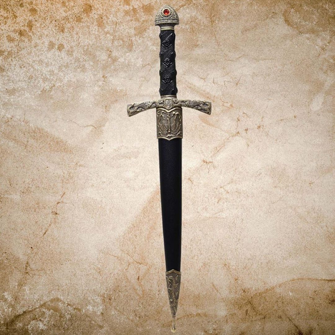Elegant Decorative Dagger in a Sheath with Personalized Engraving