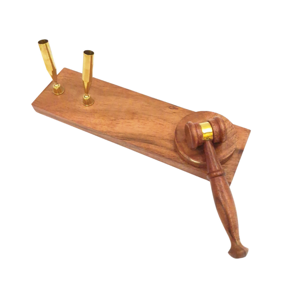 Marteau de juge - porte-stylos - cadeau pour avocat – DNU-023