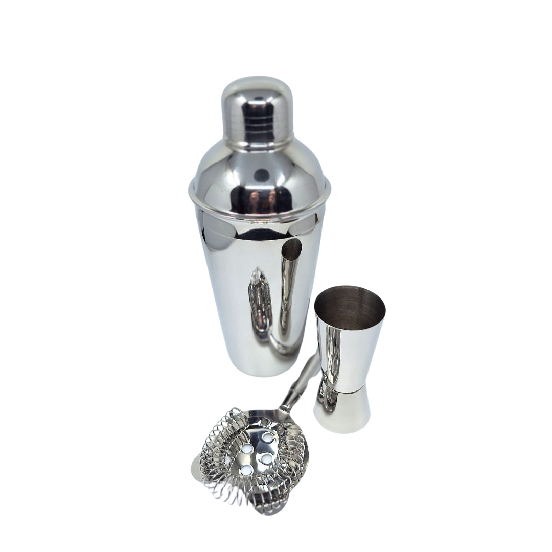 Barmanset – 3 delen Shaker Jigger Strainer - BS48171
