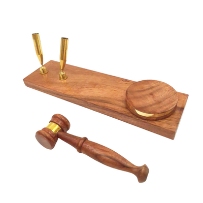 Marteau de juge - porte-stylos - cadeau pour avocat – DNU-023