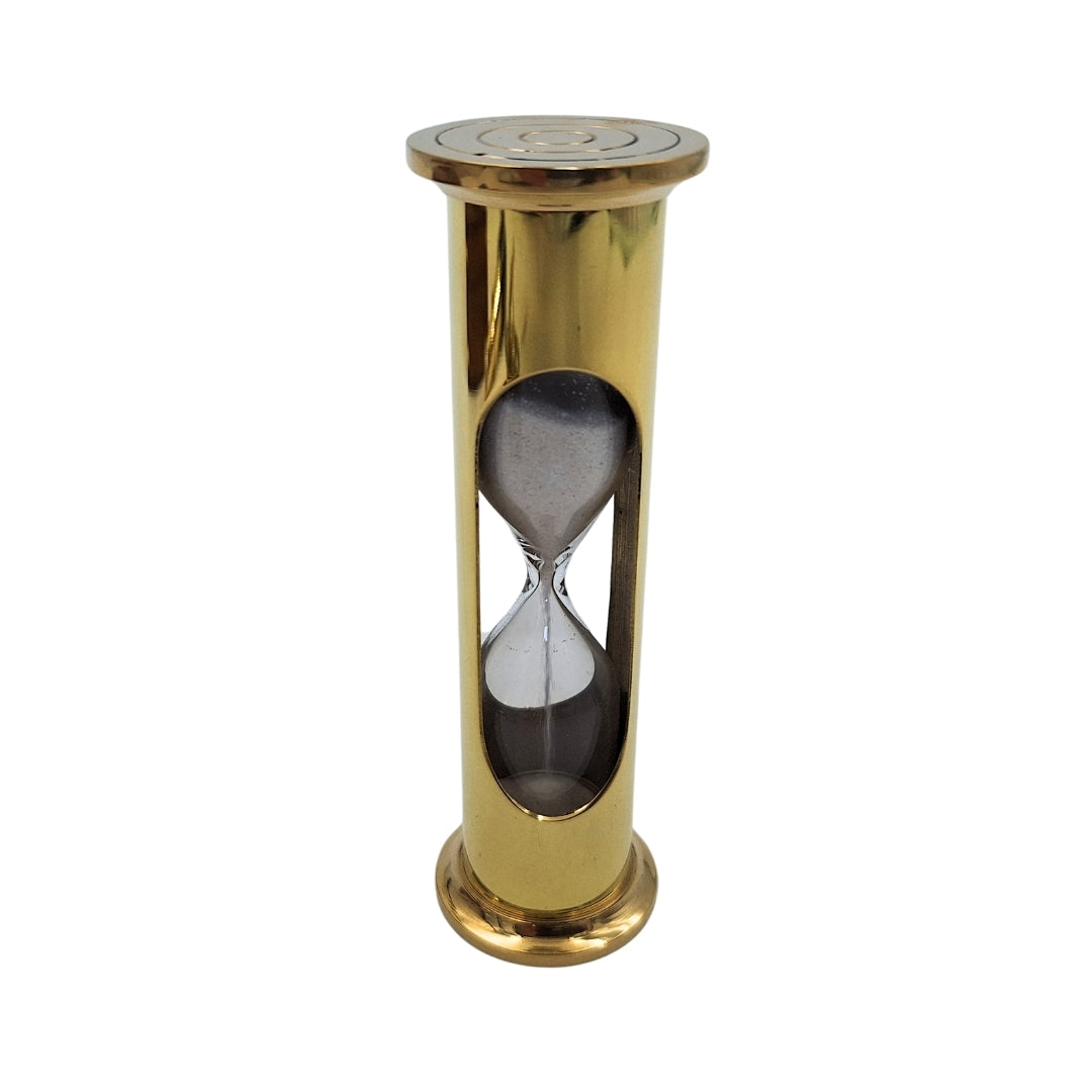 Retro Gift Set with Engraving – Brass Compass, Folding Telescope, Hourglass in a Wooden Box