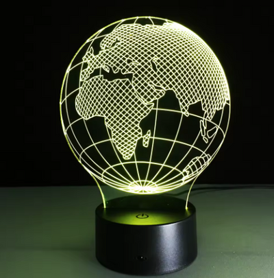 Lampe LED - Globe - 7 couleurs différentes - USB - P108