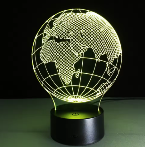 Lampe LED - Globe - 7 couleurs différentes - USB - P108