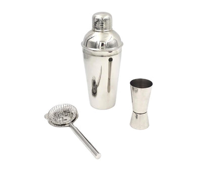 Barmanset – 3 delen Shaker Jigger Strainer - BS48171