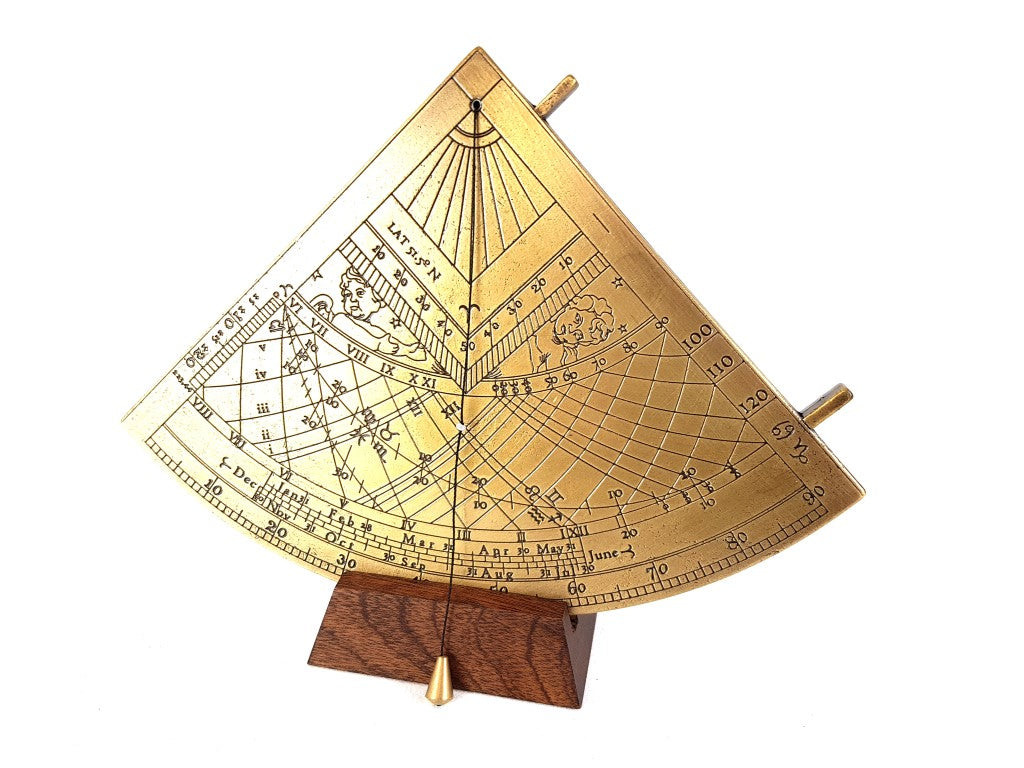 Quadrant solaire Gunter en laiton - H39